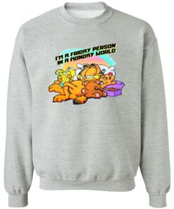 Garfield im a friday person in a monday world shirt Shirt Sweatshirt Long Sleeve Hoodie Tank Mug Tallys Mojos 3