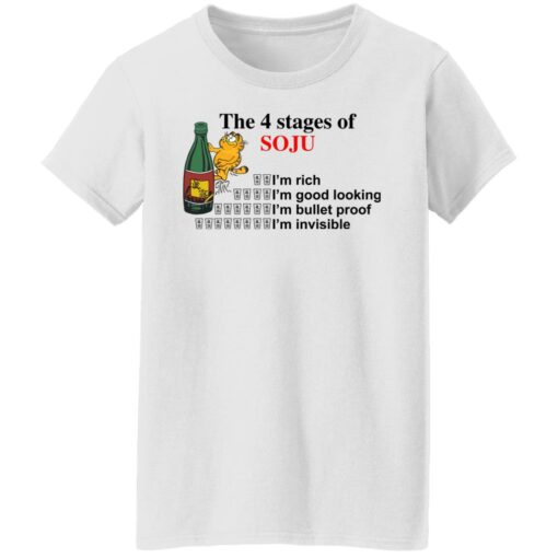 Garfield the 4 stages of soju shirt Shirt Sweatshirt Long Sleeve Hoodie Tank Mug – Tally’s Mojos