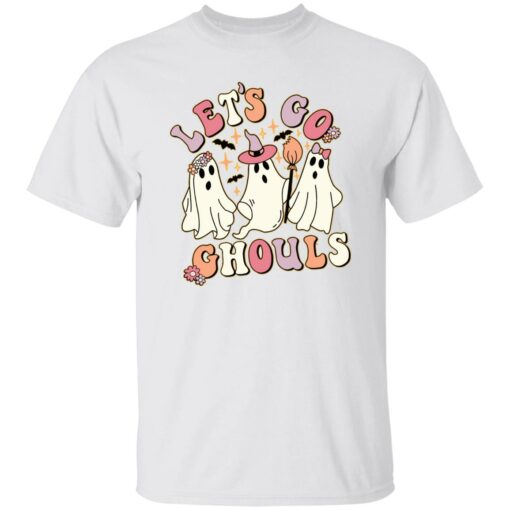 Ghost let’s go ghouls Halloween shirt Shirt Sweatshirt Long Sleeve Hoodie Tank Mug – Tally’s Mojos