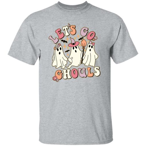 Ghost let’s go ghouls Halloween shirt Shirt Sweatshirt Long Sleeve Hoodie Tank Mug – Tally’s Mojos