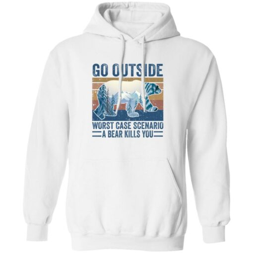 Go outside worst case scenario a bear kills you shirt Shirt Sweatshirt Long Sleeve Hoodie Tank Mug – Tally’s Mojos