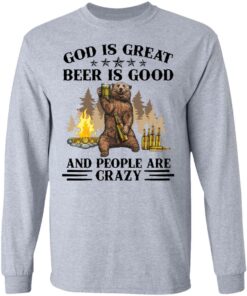 God is great beer is good and people are crazy shirt Shirt Sweatshirt Long Sleeve Hoodie Tank Mug Tallys Mojos 9