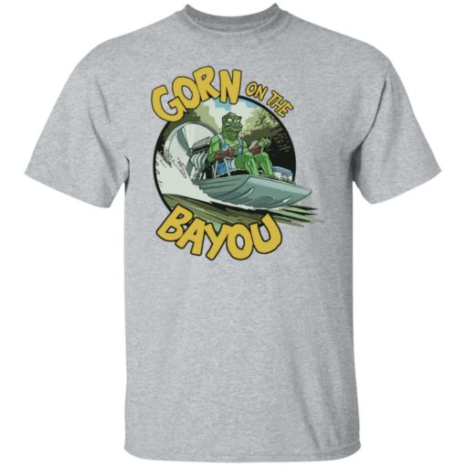 Gorn on the bayou shirt Shirt Sweatshirt Long Sleeve Hoodie Tank Mug – Tally’s Mojos