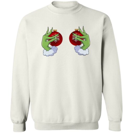 Grinch ornament Boob Christmas sweatshirt Shirt Sweatshirt Long Sleeve Hoodie Tank Mug – Tally’s Mojos