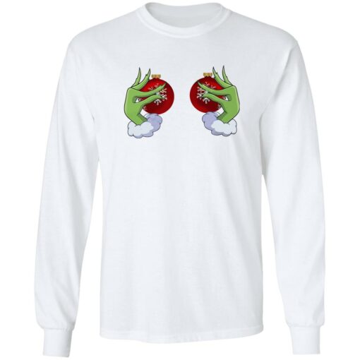 Grinch ornament Boob Christmas sweatshirt Shirt Sweatshirt Long Sleeve Hoodie Tank Mug – Tally’s Mojos