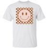 Happy face checkered pattern shirt Shirt Sweatshirt Long Sleeve Hoodie Tank Mug – Tally’s Mojos