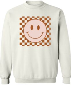 Happy face checkered pattern shirt Shirt Sweatshirt Long Sleeve Hoodie Tank Mug Tallys Mojos 4