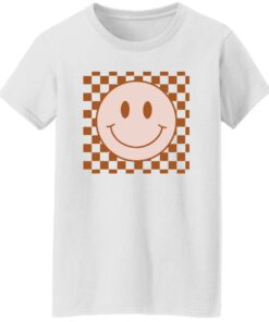 Happy face checkered pattern shirt Shirt Sweatshirt Long Sleeve Hoodie Tank Mug Tallys Mojos 6