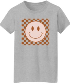 Happy face checkered pattern shirt Shirt Sweatshirt Long Sleeve Hoodie Tank Mug Tallys Mojos 7