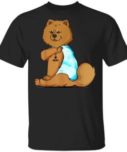 chow chow Dog I Love Mom Tattoo chow chow Lover Shirt Shirt Sweatshirt Long Sleeve Hoodie Tank Mug