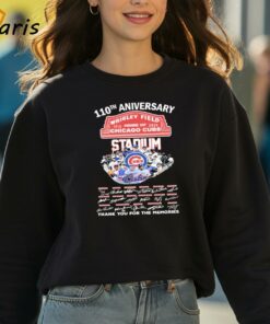 110th Anniversary Weigley Field 1914 2024 Home Of Chicago Cubs MLB Thank You For The Memories T Shirt 3