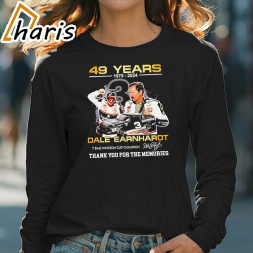 49 Years 1975-2024 Dale Earnhardt Cup Champion Thank You For The Memories Shirt