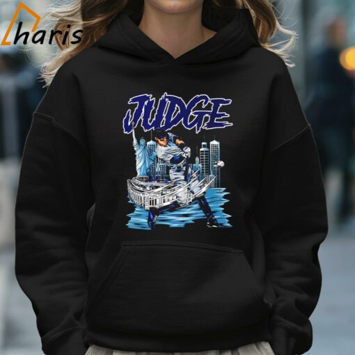 Aaron Judge New York Yankees Baseball Cartoon Shirt