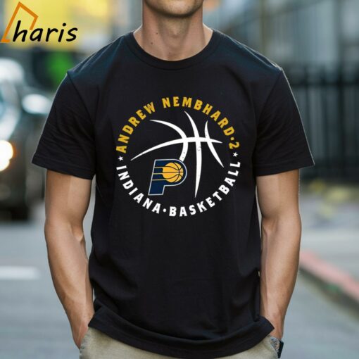 Andrew Nembhard 2 Ball Player Indiana Pacers Basketball Logo 2024 Shirt