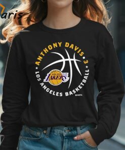 Anthony Davis Los Angeles Lakers Player Ball T shirt 3