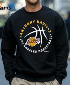 Anthony Davis Los Angeles Lakers Player Ball T shirt 4