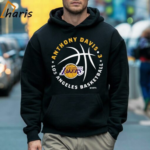 Anthony Davis Los Angeles Lakers Player Ball T-shirt