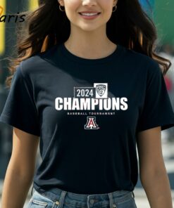 Arizona Wildcats 2024 Pac-12 Baseball Conference Tournament Champions Locker Room T-Shirt