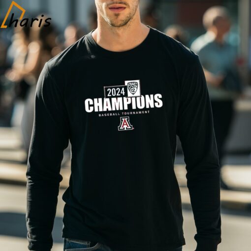 Arizona Wildcats 2024 Pac-12 Baseball Conference Tournament Champions Locker Room T-Shirt