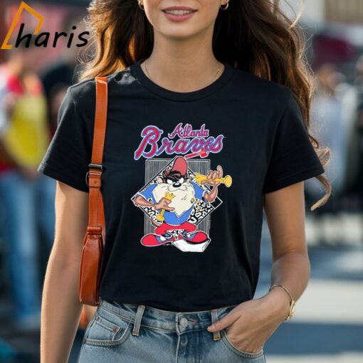 Atlanta Braves Tasmanian Devil Cartoon Shirt