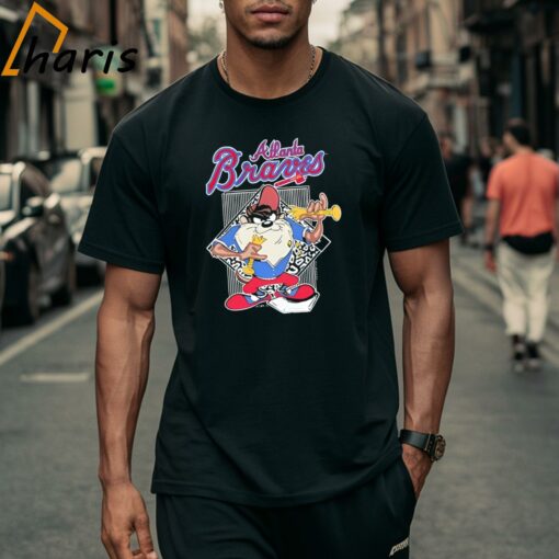 Atlanta Braves Tasmanian Devil Cartoon Shirt