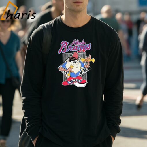 Atlanta Braves Tasmanian Devil Cartoon Shirt