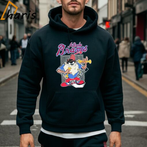 Atlanta Braves Tasmanian Devil Cartoon Shirt