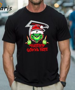 Atlanta Falcons Grinch Middle Finger Haters Gonna Hate Logo Shirt