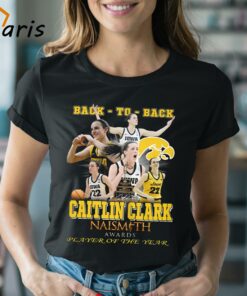 Back – To – Back Caitlin Clark Naismith Awards Player Of The Year T-Shirt