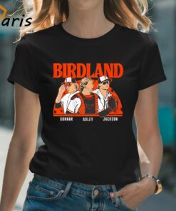 Baltimore Orioles Adley Rutschman Gunnar Henderson and Jackson Holliday Birdland shirt
