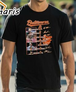 Baltimore Orioles Baseball Team All Stars Line Up 2024 T-Shirt