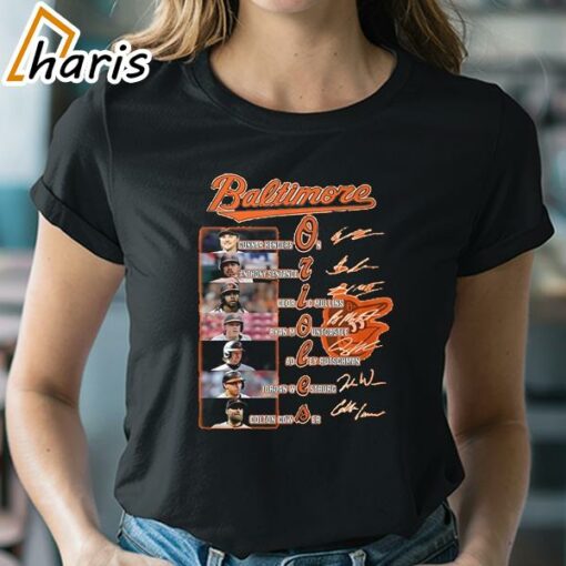 Baltimore Orioles Baseball Team All Stars Line Up 2024 T-Shirt