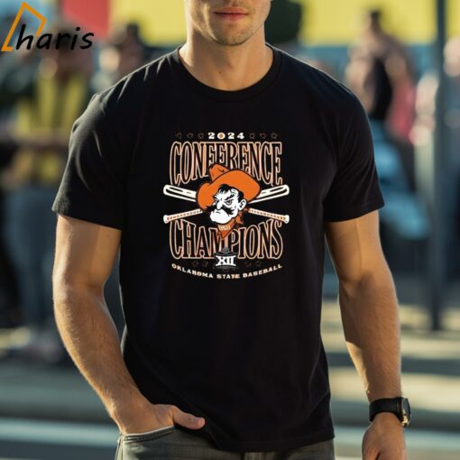 Big 12 2024 Conference Baseball Champions Oklahoma State Cowboys Shirt