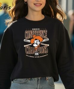 Big 12 2024 Conference Baseball Champions Oklahoma State Cowboys Shirt 3