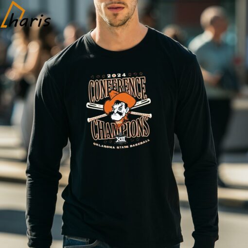 Big 12 2024 Conference Baseball Champions Oklahoma State Cowboys Shirt