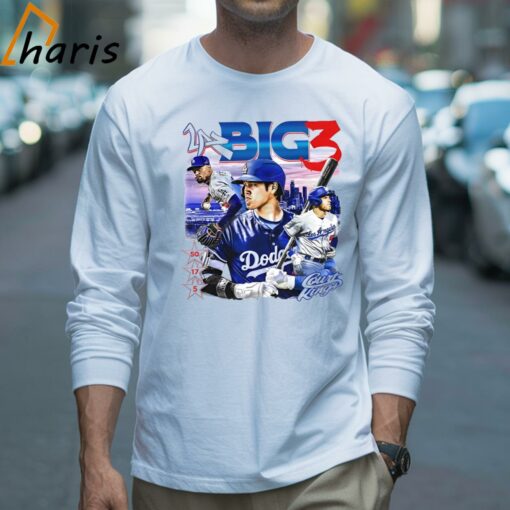 Big 3 Los Angeles Dodgers Baseball Graphic Shirt