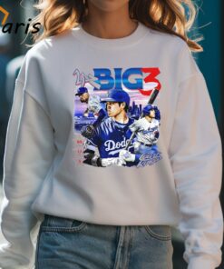 Big 3 Los Angeles Dodgers Baseball Graphic Shirt 4