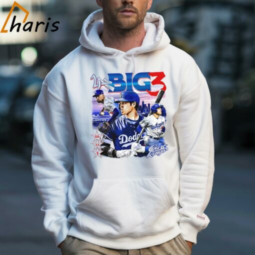 Big 3 Los Angeles Dodgers Baseball Graphic Shirt