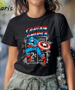 Black Captain America T-shirt Gift For Big Fan