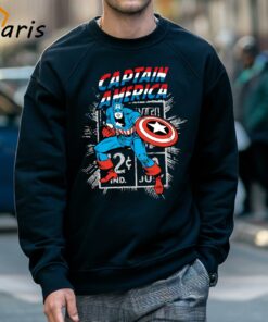 Black Captain America T shirt Gift For Big Fan 3