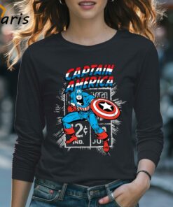 Black Captain America T shirt Gift For Big Fan 4