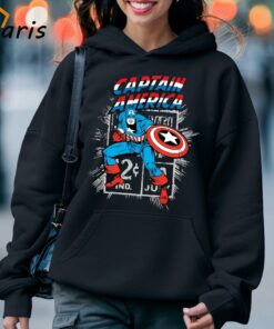Black Captain America T shirt Gift For Big Fan 5