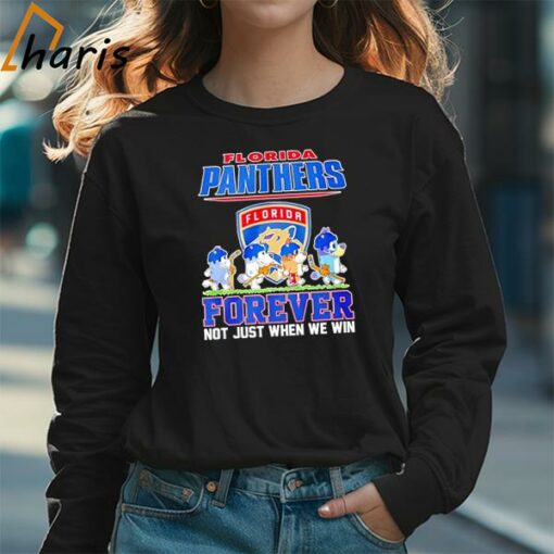 Bluey Florida Panthers Fan Forever Not Just When We Win Shirt