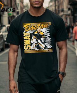 Boston Bruins Jeremy Swayman Brick Wall Retro Shirt