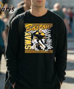 Boston Bruins Jeremy Swayman Brick Wall Retro Shirt 3