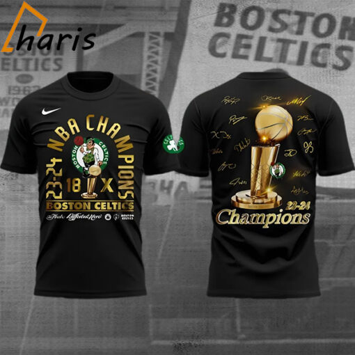 Boston Celtics 18-Time 2024 NBA Finals Champions T-Shirt