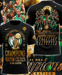 Boston Celtics 18-Time NBA Finals Champions Signature Black T-Shirt