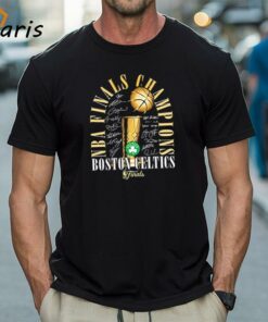 Boston Celtics 2024 NBA Finals Champions Fade Away Jumper Roster Signature Shirts