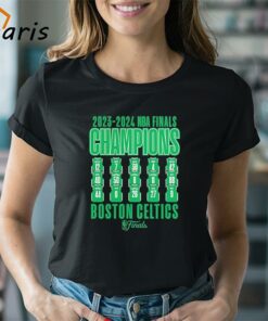 Boston Celtics 2024 NBA Finals Champions Half Court Trap Roster T-Shirt