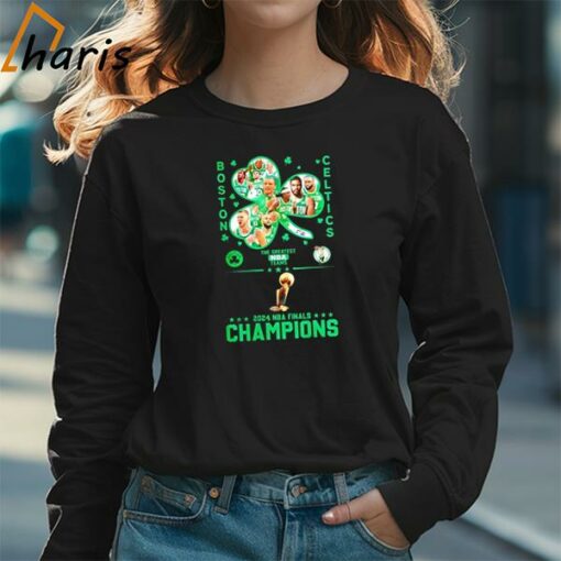 Boston Celtics 2024 NBA Finals Champions The Greatest NBA Team Players Signatures Shirt